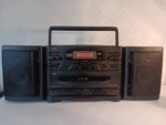 Jvc PC-X130 Boombox Cd Am/fm Dual Cassette Player Rec. Portable System. Fixed Price $150.00.