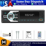Bluetooth Car Stereo Audio In-dash Fm Aux Input Receiver Usb MP3 Radio Player Sd. Fixed Price $15.95.