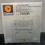 Clarion 7500R Am/fm Stereo Cassette Receiver Hi Way Fidelity Mk-ii Nos Unused. Fixed Price $267.75.