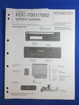 Kenwood KDC-7001 7002 Cd Player Service Manual Factory Original The Real Thing. Fixed Price $8.91.