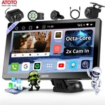Atoto P9 Android 9" Portable Wireless Carplay Screen Stereo Gps Radio Genai. Fixed Price $143.92.